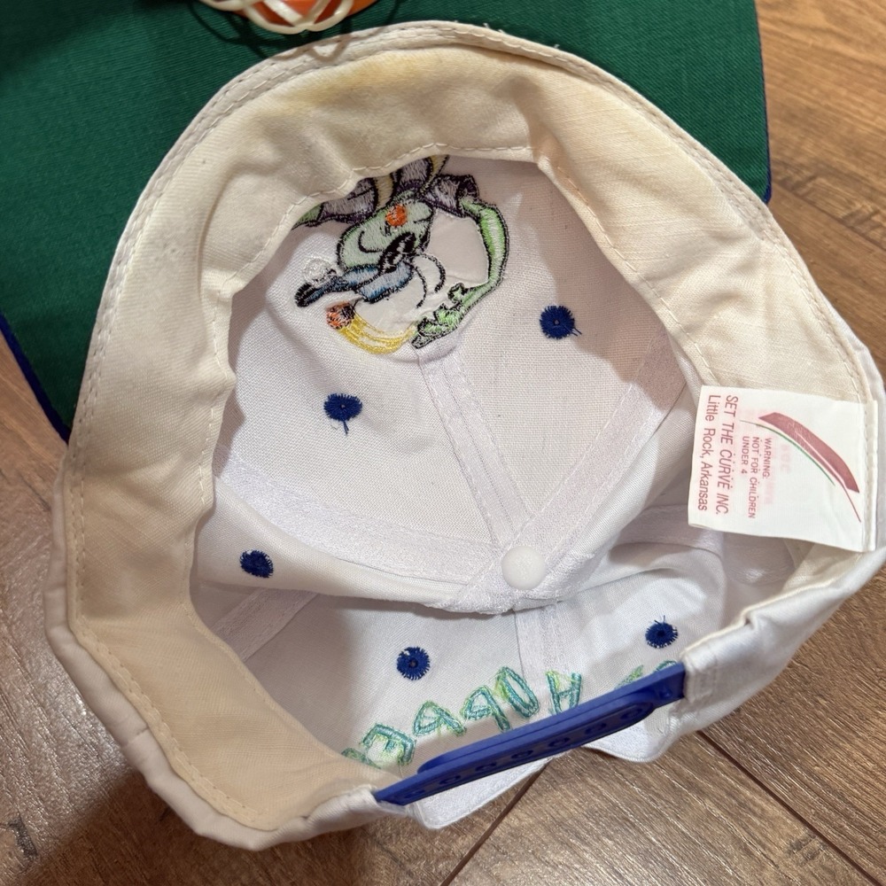 Hoop Hopper VTG Set The Curve Snapback Hat Cap Basketball Goal RARE Embroidered - Picture 5 of 8